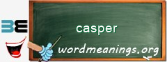 WordMeaning blackboard for casper